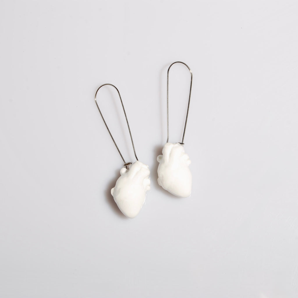 Orecchini Cuore Anatomico - Monachella Lunga