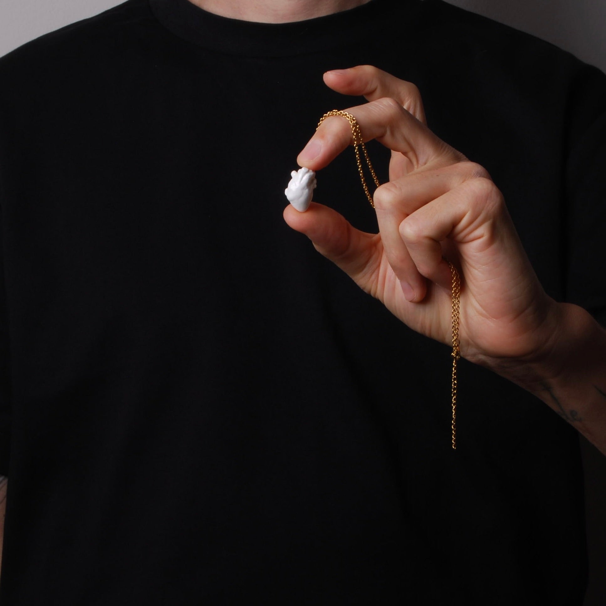 Collana Cuore Anatomico - Catena Sottile