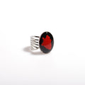 anello cuore anatomico inglobato sotto resina
