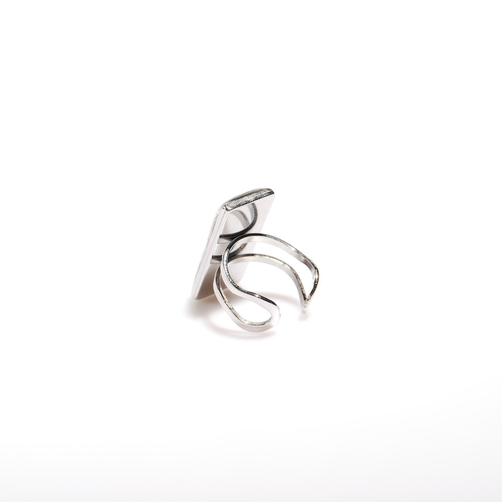 retro di un anello regolabile in acciaio inox